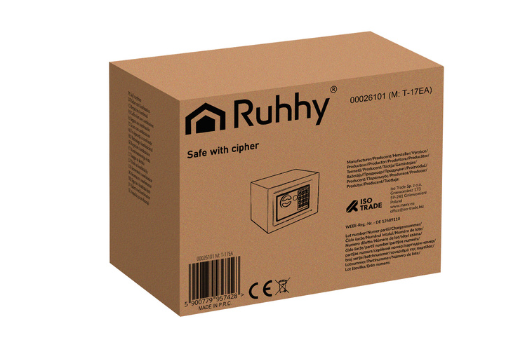 Комбінований домашній сейф Ruhhy з електронним замком R59007 фото