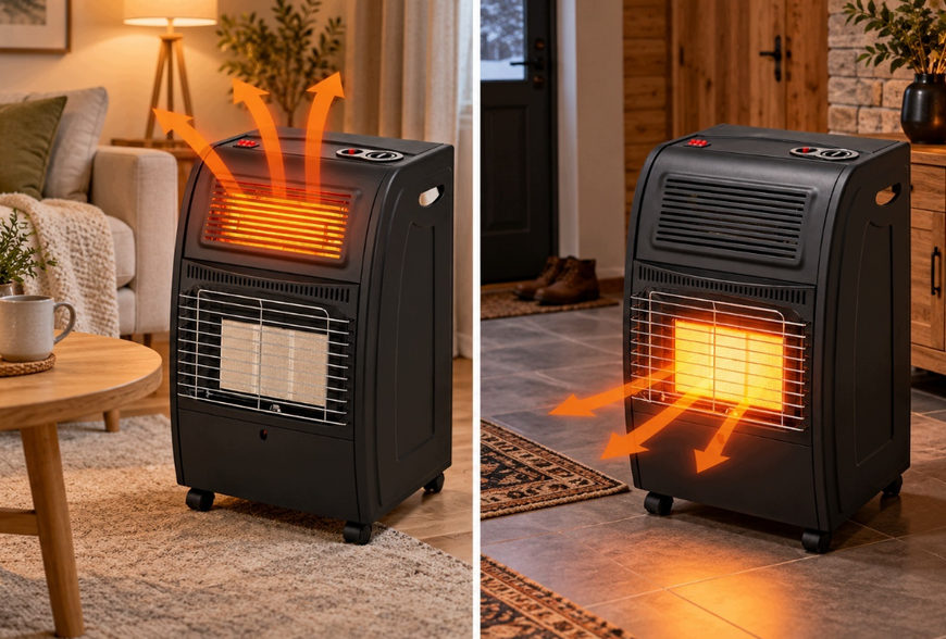 Газово-електричний обігрівач Ekspand 4200W + 1500W, шланг та редуктор в комплекті PG0242 фото