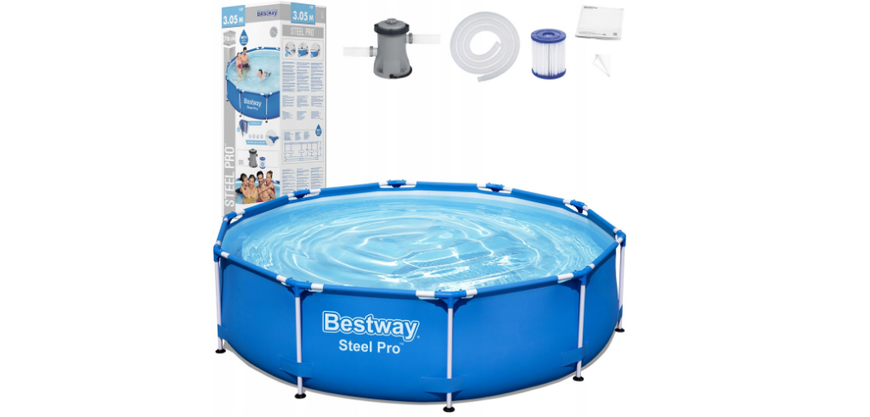 Басейн каркасний круглий Bestway 305x76 з насосом 14512625130 фото